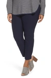 Eileen Fisher Crepe Ankle Pants In Midnight