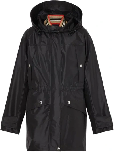 Burberry Whitecraig Hooded Parka With Removable Down Puffer Waistcoat In Black