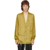 Rick Owens Larry Shirt Shirt In Yellow Tech/synthetic In 12 Lemon