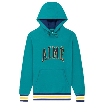 Aimé Leon Dore Terry Collegiate Hoodie In Blue