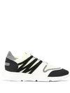 Hydrogen Colour Block Low-top Sneakers In White