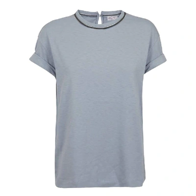 Brunello Cucinelli Women's Grey Cotton T-shirt