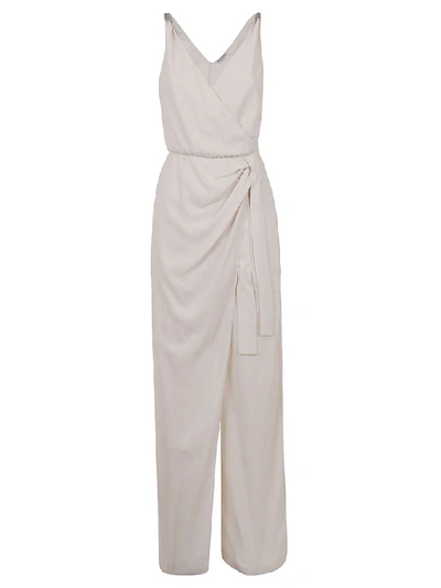 Brunello Cucinelli Women's Beige Silk Jumpsuit