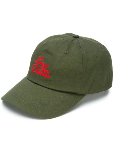 032c Love Sex Dreams Embroidered Baseball Cap In Green