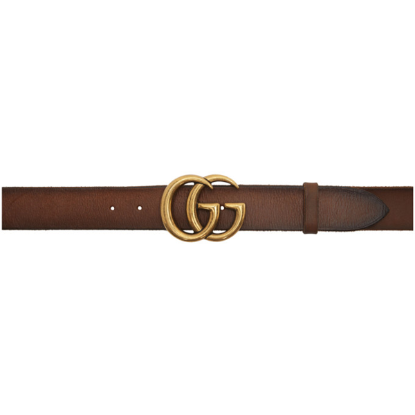 gucci marmont belt brown