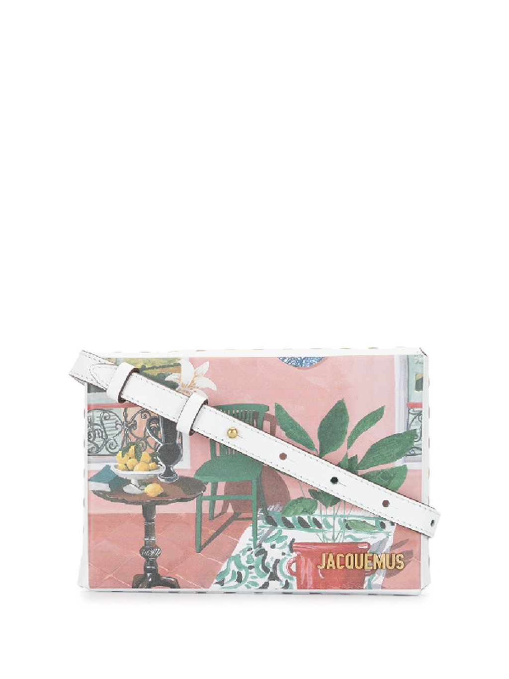 Jacquemus Tableau Printed Leather Bag In White ModeSens