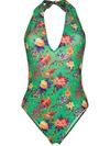 La Doublej Pavone Verde Swimsuit