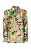 La Doublej Boy Printed Silk Top