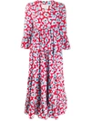 La Doublej Jennifer Jane Printed Dress In Flower Leopard