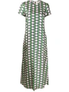 La Doublej Swing Connect 4 Print Dress In Connect4