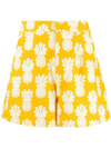 La Doublej Good Butt Pineapple-print Shorts