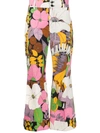 La Doublej Hendrix Floral-print Cotton-blend Trousers In Big Flower