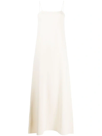 Jil Sander Mid-length Knit Slip Dress In White