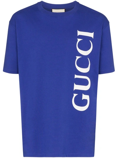 Gucci Blue Cotton Jersey T-shirt