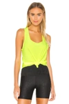 Onzie Glossy Flow Tank In Neon Yellow
