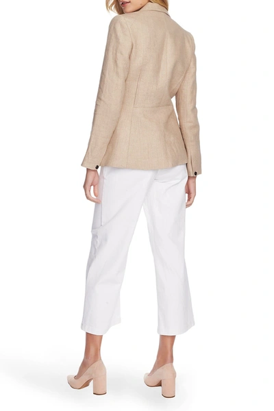 1.state Linen Button Front Blazer In Natural