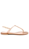 Cornetti Sara Sandal In Rose Gold