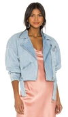 Lamarque Dylan Denim Jacket In Light Blue