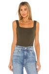 Free People Square Off Cami In Army