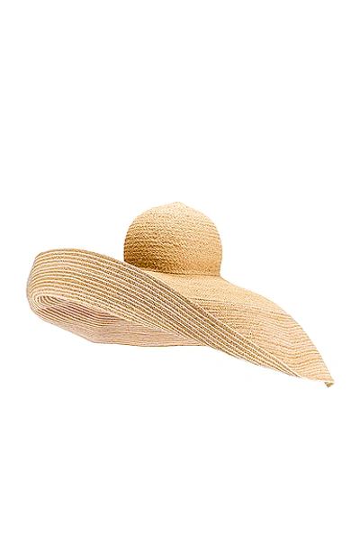 Lola Hats Spinner Again Hat In Natural & White