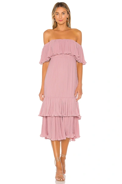 Lovers & Friends Elouise Midi Dress In Primrose Pink