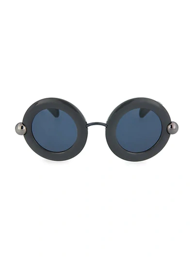 Christopher Kane 54mm Round Sunglasses In Grey