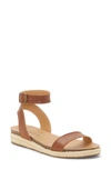 Lucky Brand Women's Garston Footbed Sandals Women's Shoes In Umber Leather