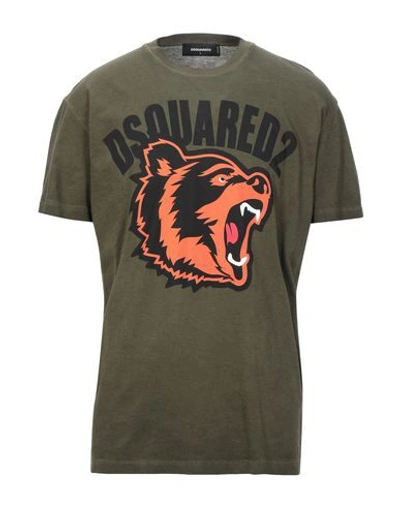 Dsquared2 T-shirts In Green