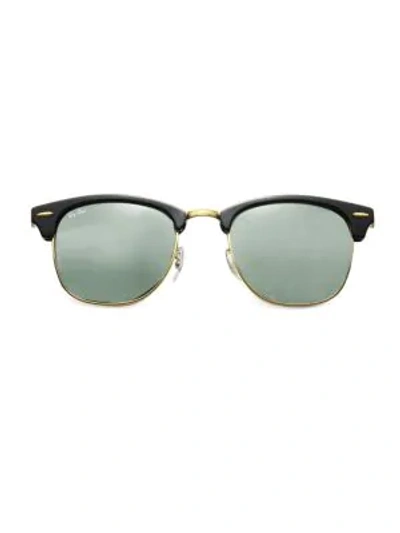 Ray Ban Rb3016 51mm Classic Clubmaster Sunglasses In Black