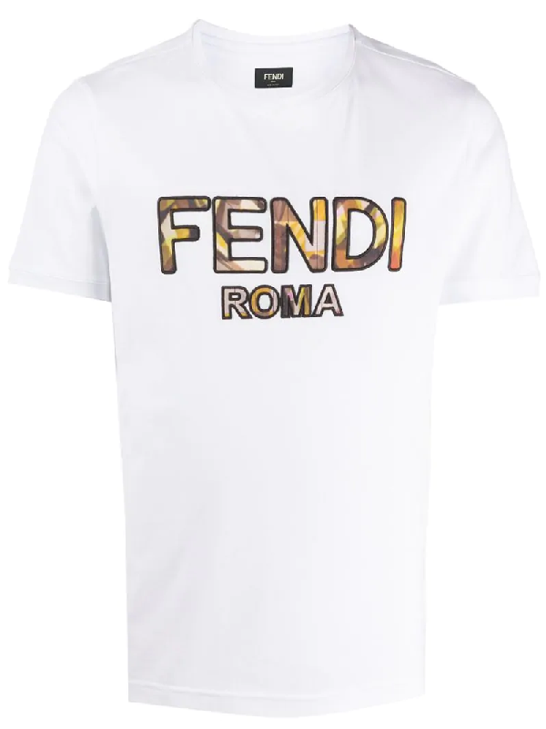 fendi roma white t shirt
