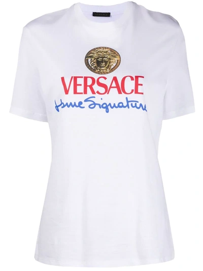 Versace White House Logo Crewneck Tee