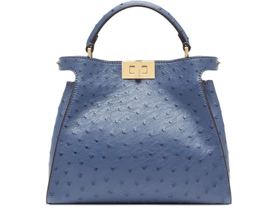 Fendi Peekaboo Iconic Essentially In Blue