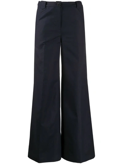 Ba&sh Dove Palazzo Trousers In Blue