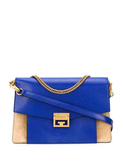 Givenchy Medium Gv3 Shoulder Bag In Blue