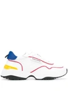 Dsquared2 Logo Tab Panelled Sneakers In White