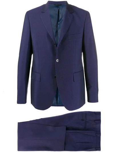 Mp Massimo Piombo Slim Fit Suit In Blue