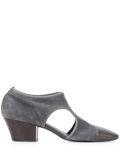Lemaire Cut-out Detail Pumps In Grey