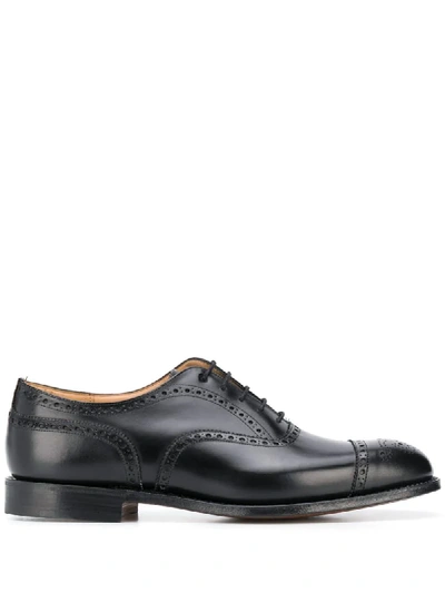Church's Polished Binder Leather Diplomat Oxford Shoes In Black