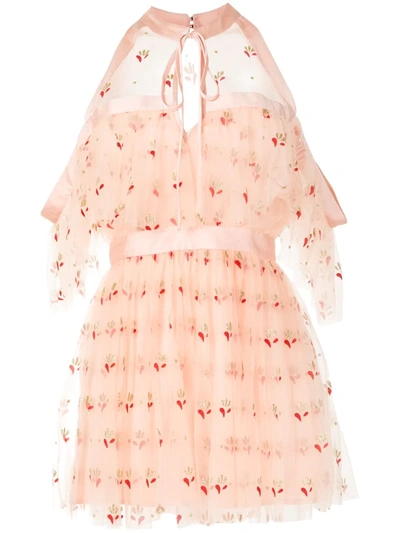 Alice Mccall Cowboy Tears Off-the-shoulder Playsuit In Pink