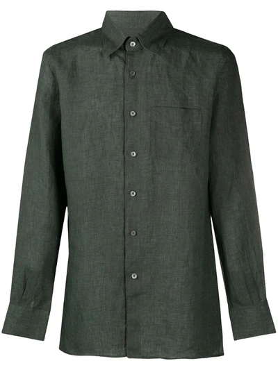 Canali Straight-fit Shirt In Green