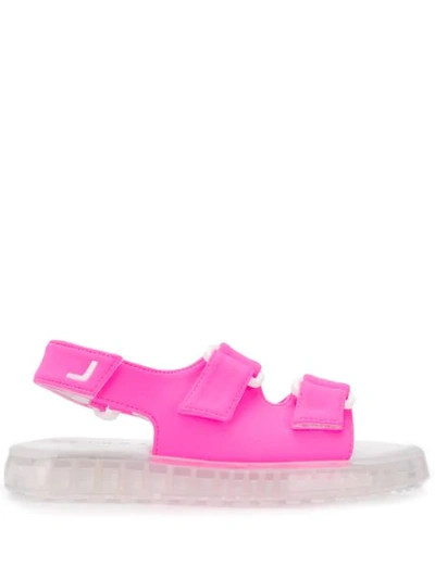 Joshua Sanders Air Touch-strap Neoprene Sandals In Pink
