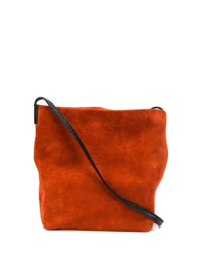 Ann Demeulemeester Squared-shape Crossbody Bag In Orange
