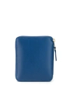 Comme Des Garçons Homme Deux Rectangular Zipped Wallet In Blue