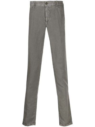 Incotex High-rise Skinny Fit Jeans In Grey