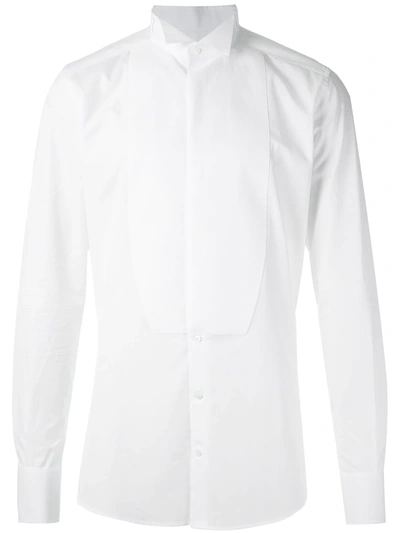 Dolce & Gabbana Piqué Front-bib Shirt In White
