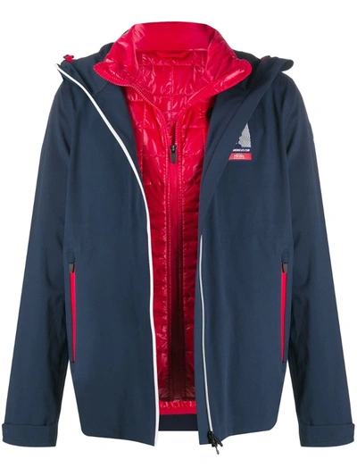 Prada X 36th America's Cup Presented By  Hooded Jacket In Blue