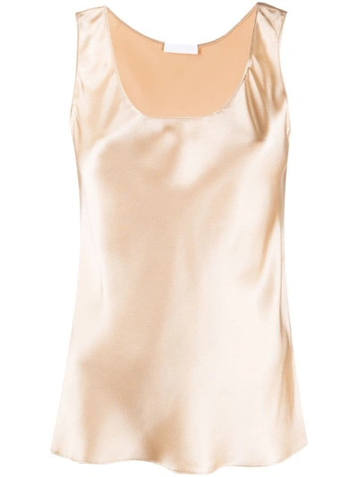 Sablyn Parker Silk Tank Top In Neutrals