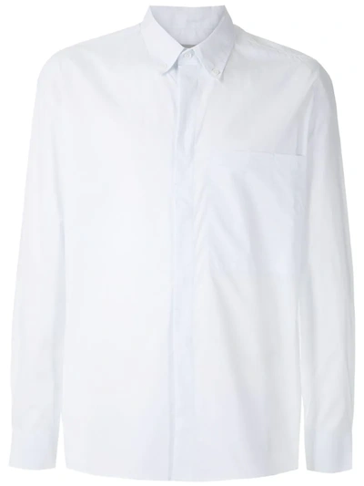 Egrey Pleated Shirt In White