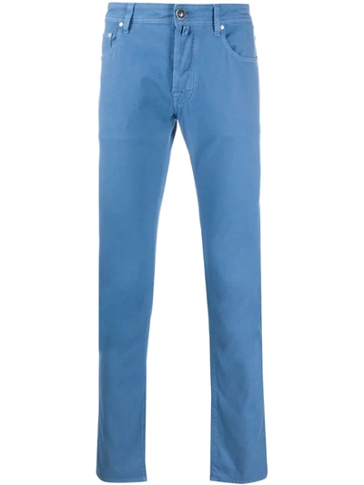 Jacob Cohen Slim Fit Trousers In Blue