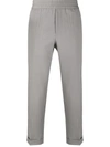 Filippa K Cropped High-rise Trousers In Grey